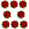 Zwijka bukiecik(8szt. w opak.)(bordo) Średnica kwiatu:3,5cm